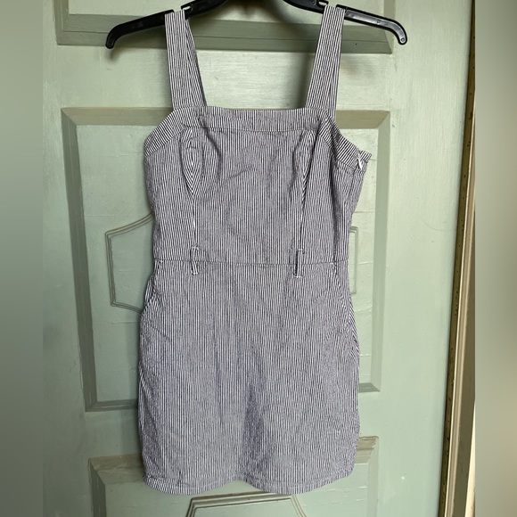 HOLLISTER Black/white Stripe Mini Sundress Sz Medium - Picture 9 of 10